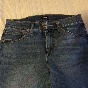 Express High Rise Blue Jeans with Classic Wash